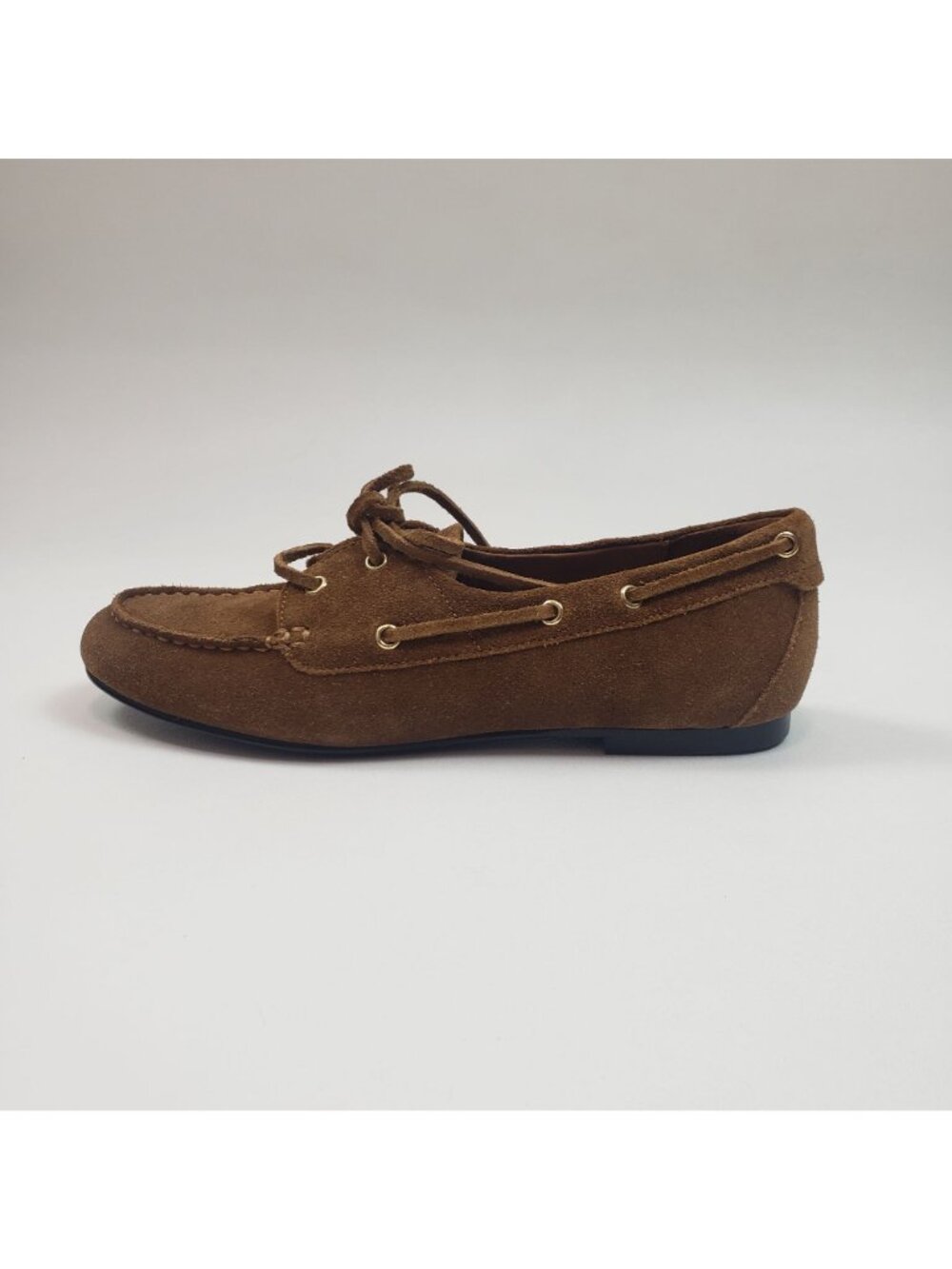 Madewell The Jamie Boat Shoe Women’s 9M Dried Acorn Suede NWOB Extra Laces - Picture 10 of 16